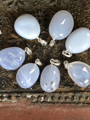 Hanger Blauw Chalcedoon