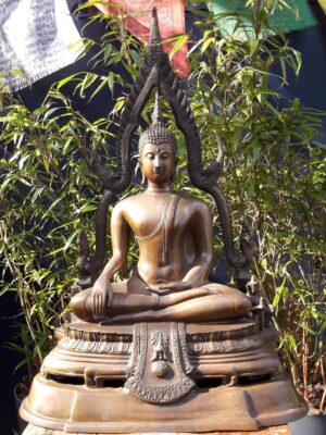 Thaise boeddha 'cheng saen' van brons