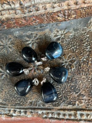 Valkenoog of Blauwe Tijgeroog hanger